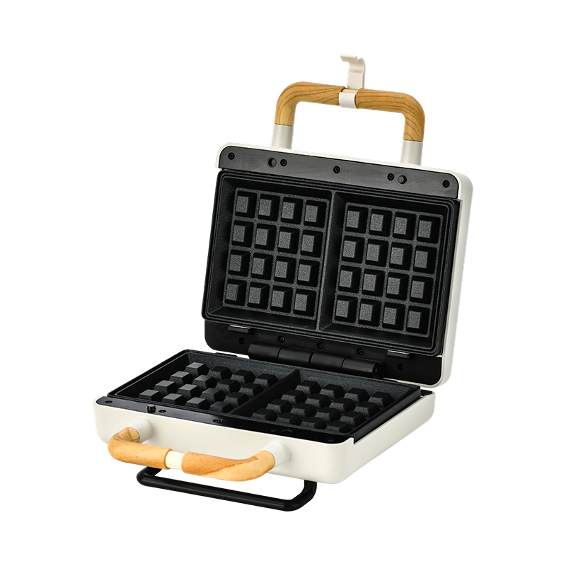 BJX-S003C 800W 2-skives vaffeljern med faste plater
