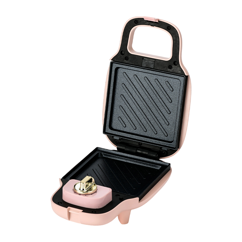 BJX-S013 15-minutters timer Single-Slice Multifunksjon Sandwich Maker med avtakbare tallerkener