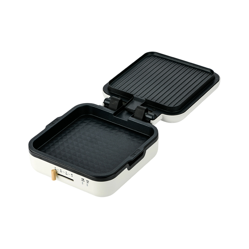 BJX-S017 24x24 cm grillpanne med grill (temperaturkontroll + trekornhåndtak)