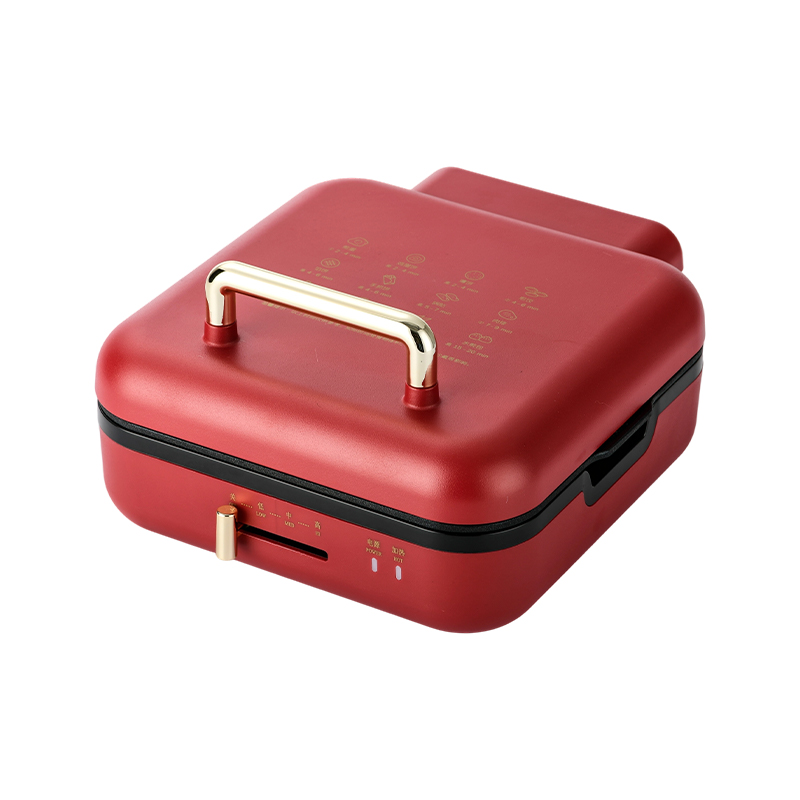 BJX-S017 24x24 cm grillpanne med grill (temperaturkontroll + trekornhåndtak)