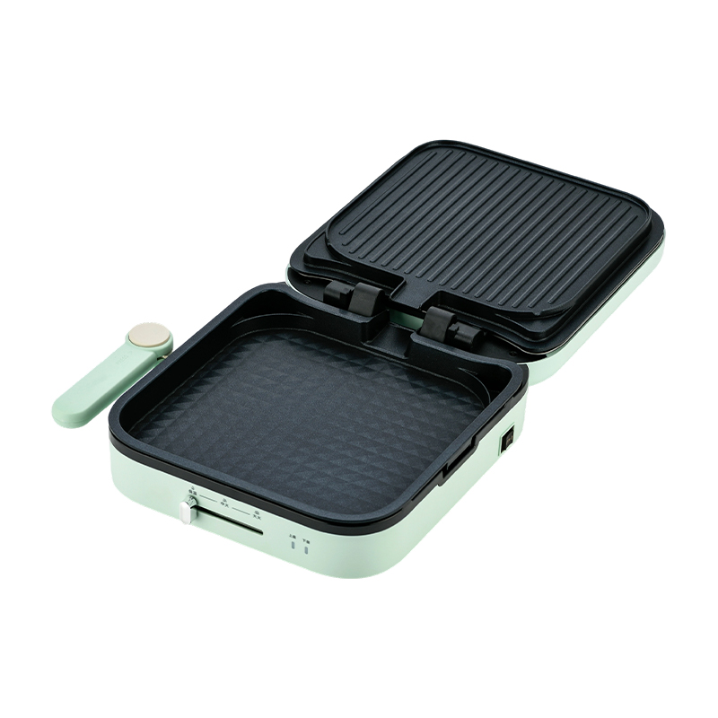 BJX-S022 28x28cm 180° Åpning og lukking Temperaturkontroll Avtagbar plate Stor grill