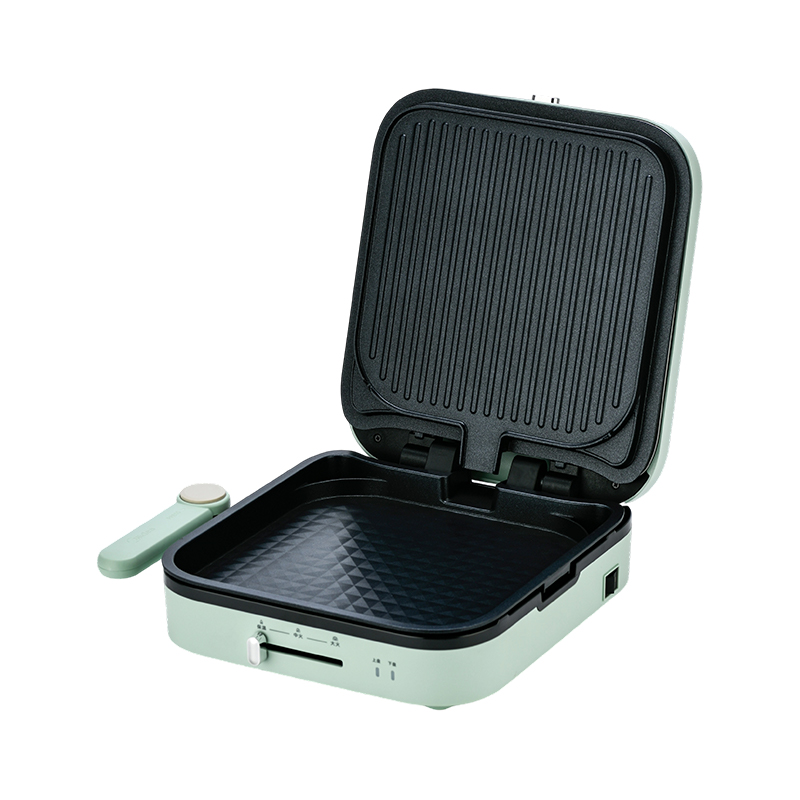 BJX-S022 28x28cm 180° Åpning og lukking Temperaturkontroll Avtagbar plate Stor grill