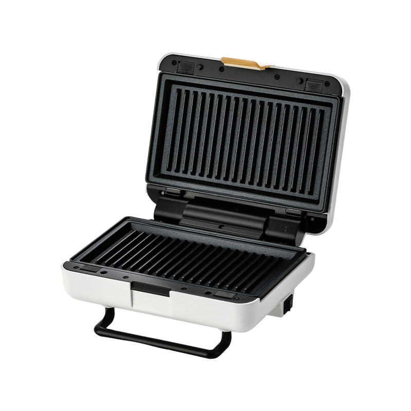 BJX-S025 2-skjærs 180° åpen utskiftbar tallerkensandwich- og grillmaskin