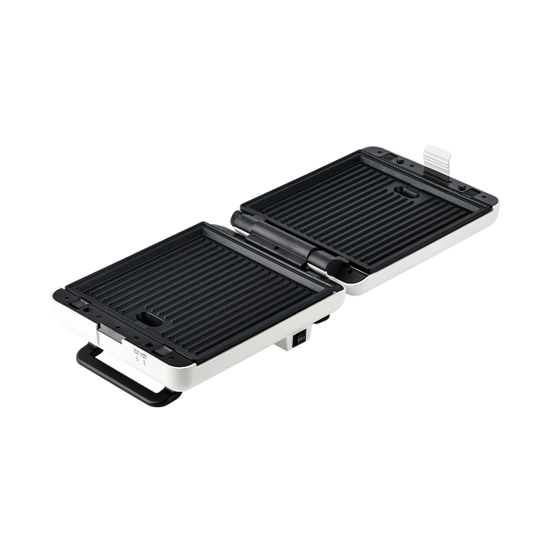 BJX-S026 4-skive 180° åpen grill- og smørbrødmaskin med 3-nivå kontroll og oljedryppbrett