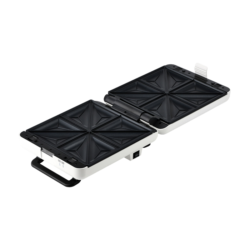 BJX-S026 4-skive 180° åpen grill- og smørbrødmaskin med 3-nivå kontroll og oljedryppbrett